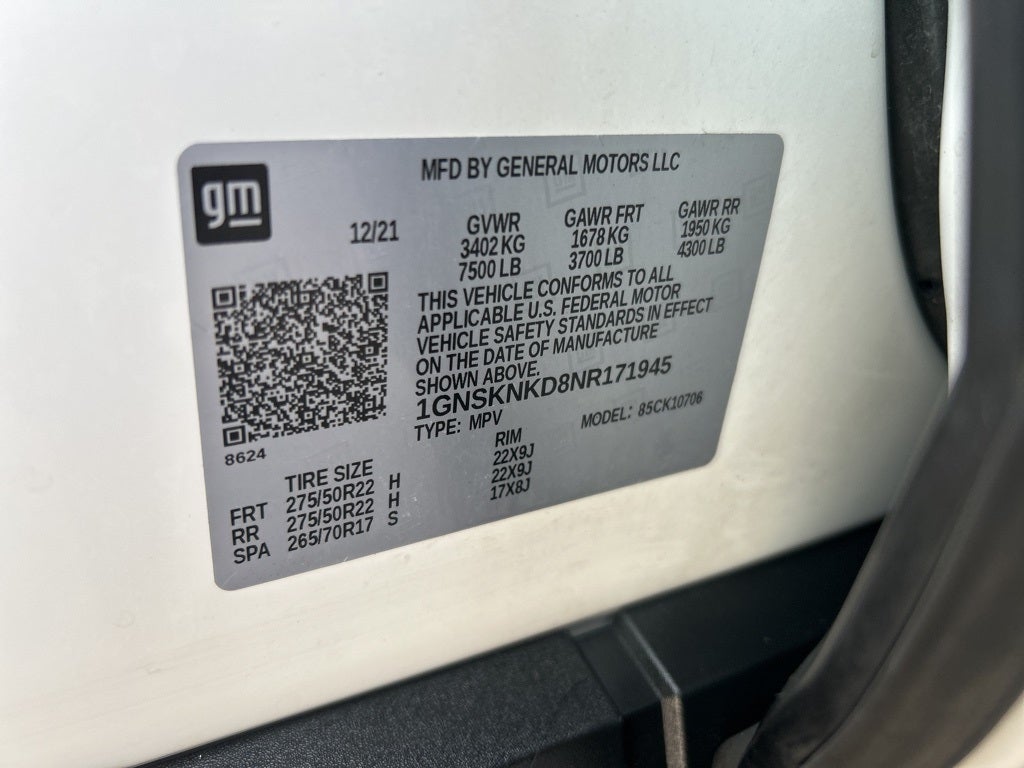 2022 Chevrolet Tahoe LT CARBRAVO CERTIFIED!