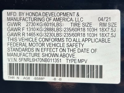 2022 Honda Odyssey EX-L CARBRAVO CERTIFIED!