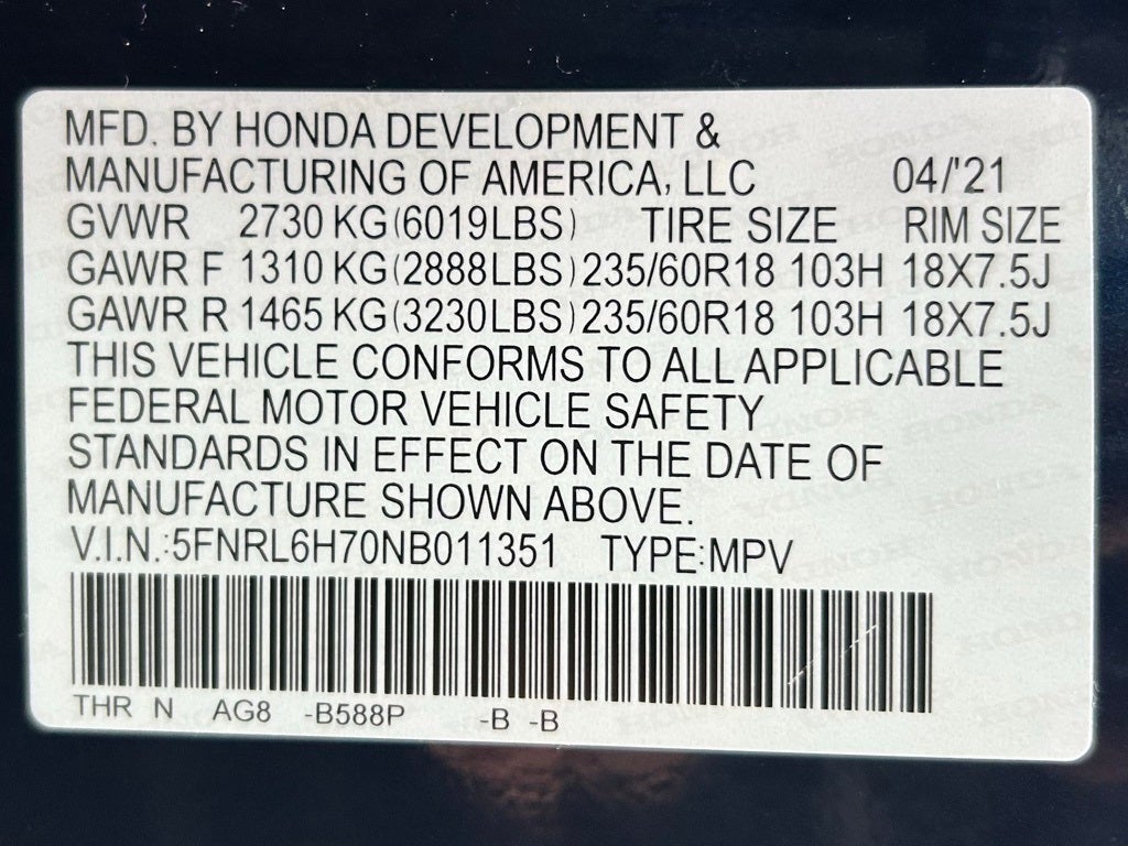 2022 Honda Odyssey EX-L CARBRAVO CERTIFIED!