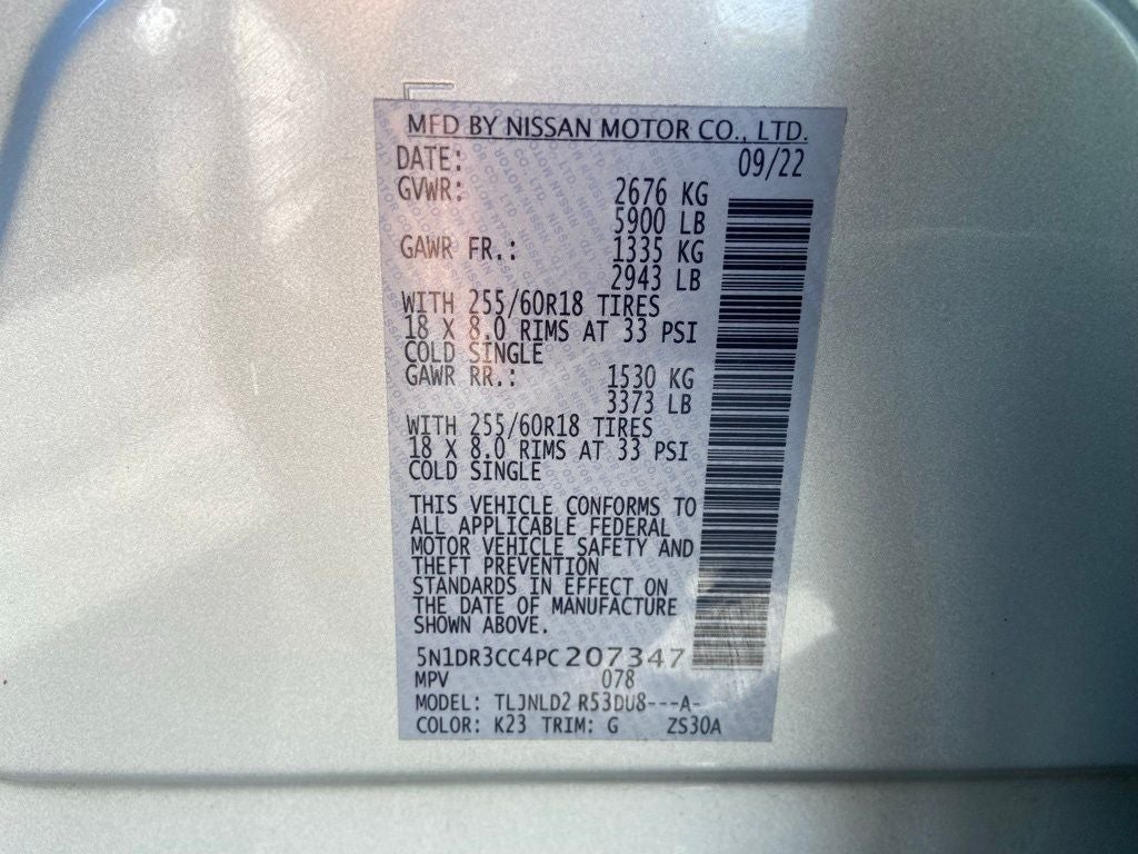 2023 Nissan Pathfinder SL 1 Owner Clean auto check V6 4WD