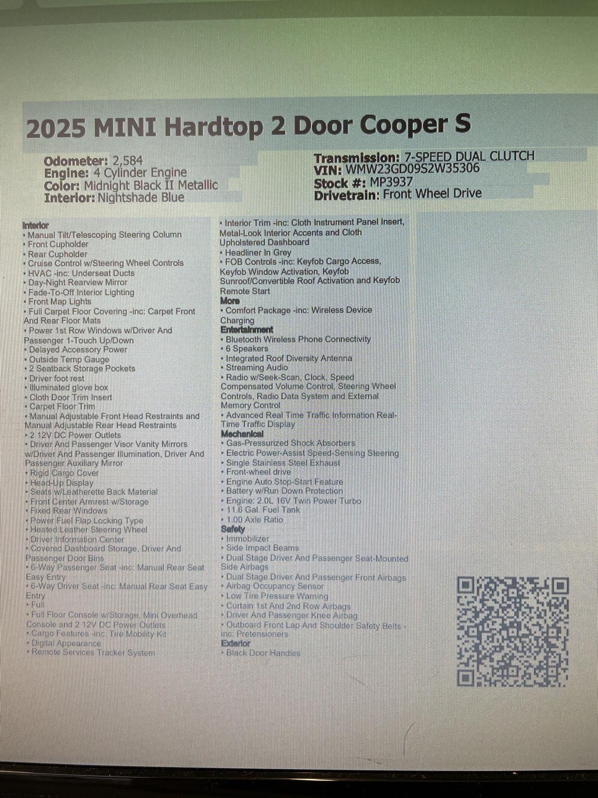 2025 MINI Hardtop 2 Door Cooper S
